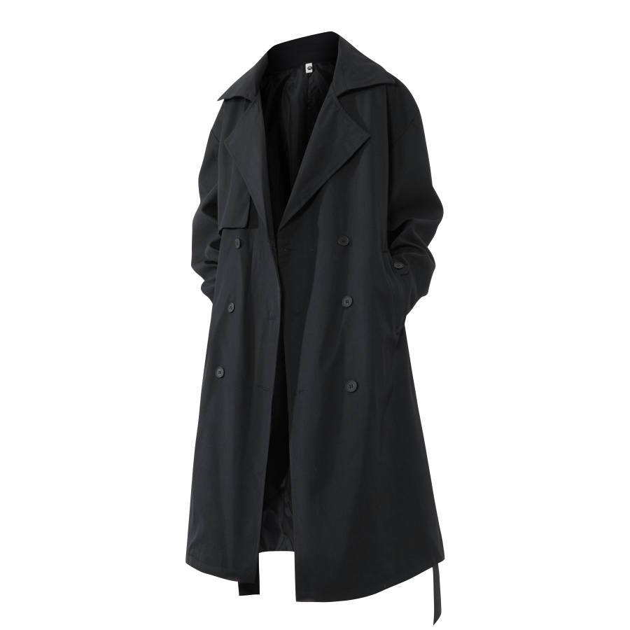LOOX! Trench Coats Unisex Lapel Moderate Soft Shell