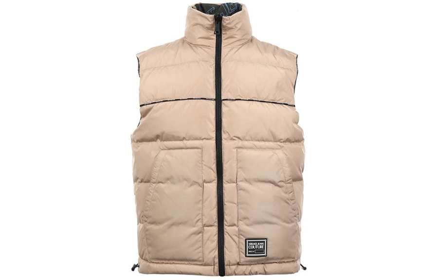 Versace Jeans Couture logo-print reversible padded gilet