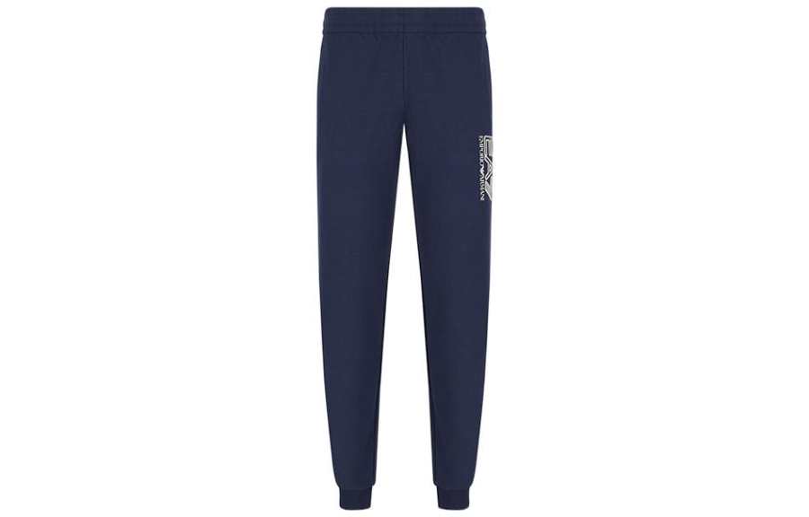 EMPORIO ARMANI SS22 Knitted Sweatpants Men's Navy Blue