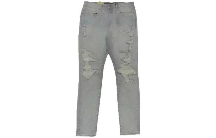 Jordan Jordan Jeans Men's Light Gray Moderate Straight Fit Pants