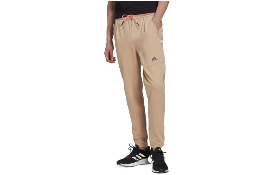 Adidas Adidas Knitted Sweatpants Men's Light Umber Moderate Straight Fit Pants