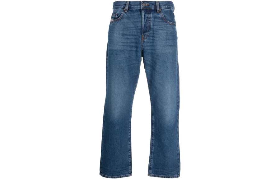 DIESEL Jeans Men's Blue Moderate Straight Fit Pants