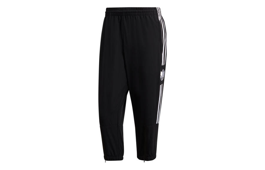 Adidas Originals Adicolor Woven Casual Pants Men's Black Moderate Straight Fit Pants