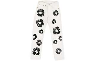 Denim Tears x Levi's wreath-print straight-leg jeans