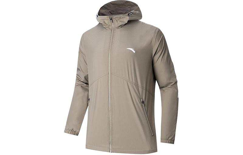 Anta Comprehensive Training Collection Sports Lifestyle Collection Trench Coat Men's Withered Wood Brown