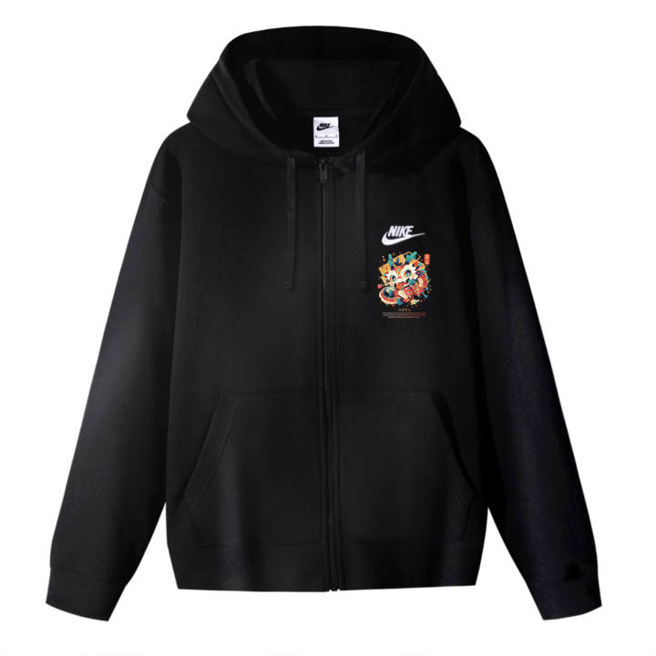 Nike Nike CNY Jackets Unisex Black Hooded Moderate Other