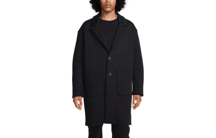 Nike Nike Trench Coats Men's Black V Neck Moderate