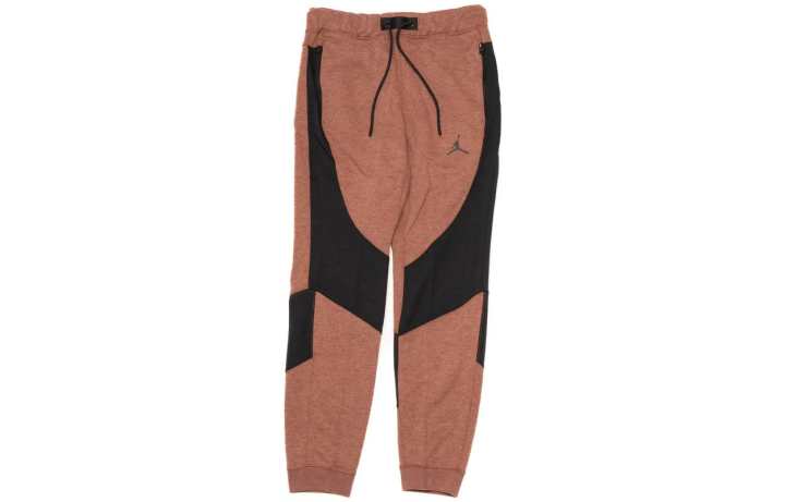 Jordan Jordan Knitted Sweatpants Men's Brown Moderate Cuffed Pants