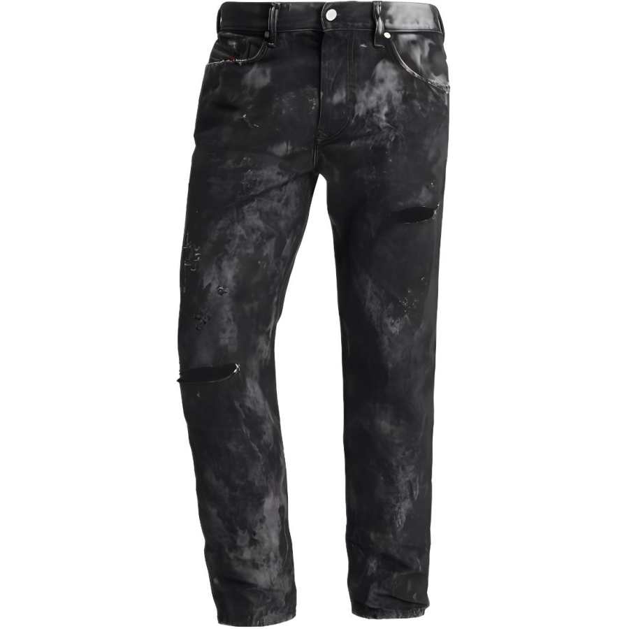 DIESEL Jeans Men's Black Moderate Slim Fit Pants