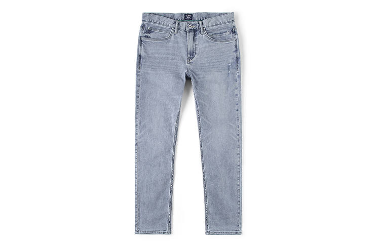 Lee Lee Jeans Men's Light Blue Moderate Straight Fit Pants