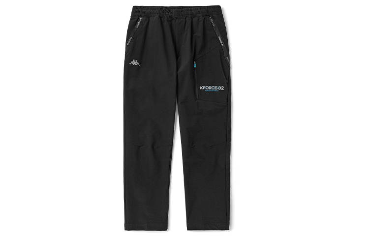 Kappa Straight Fit Pants Sweatpants Men's Black