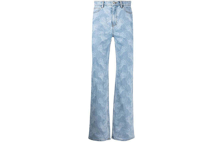 WE11DONE WE11DONE Jeans Unisex Blue Moderate Flared Pants