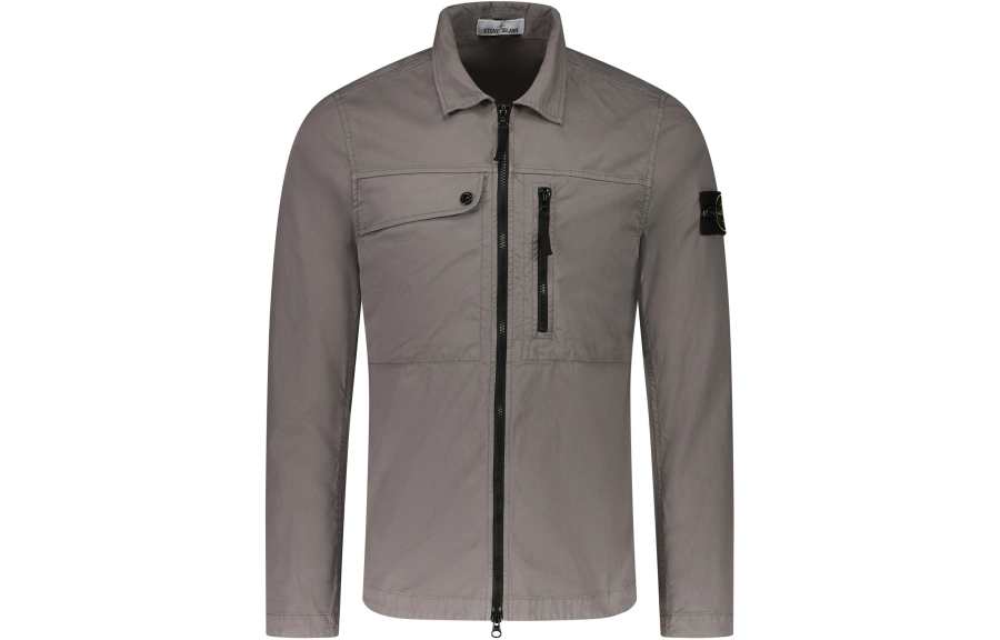 STONE ISLAND Compass Badge Zip-up Overshirt