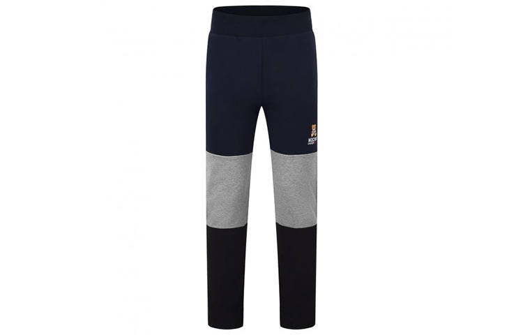 MOSCHINO Casual Pants Men's Gray Thickened Straight Fit Pants
