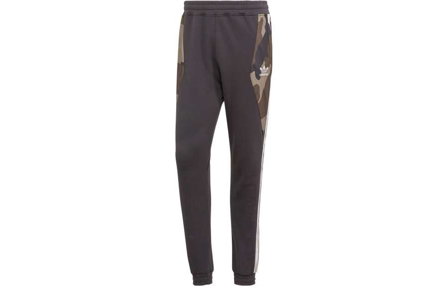 Adidas Originals Knitted Sweatpants Men's Gray Moderate Cuffed Pants