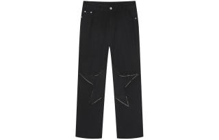 PASET Straight Fit Pants Jeans Unisex Black