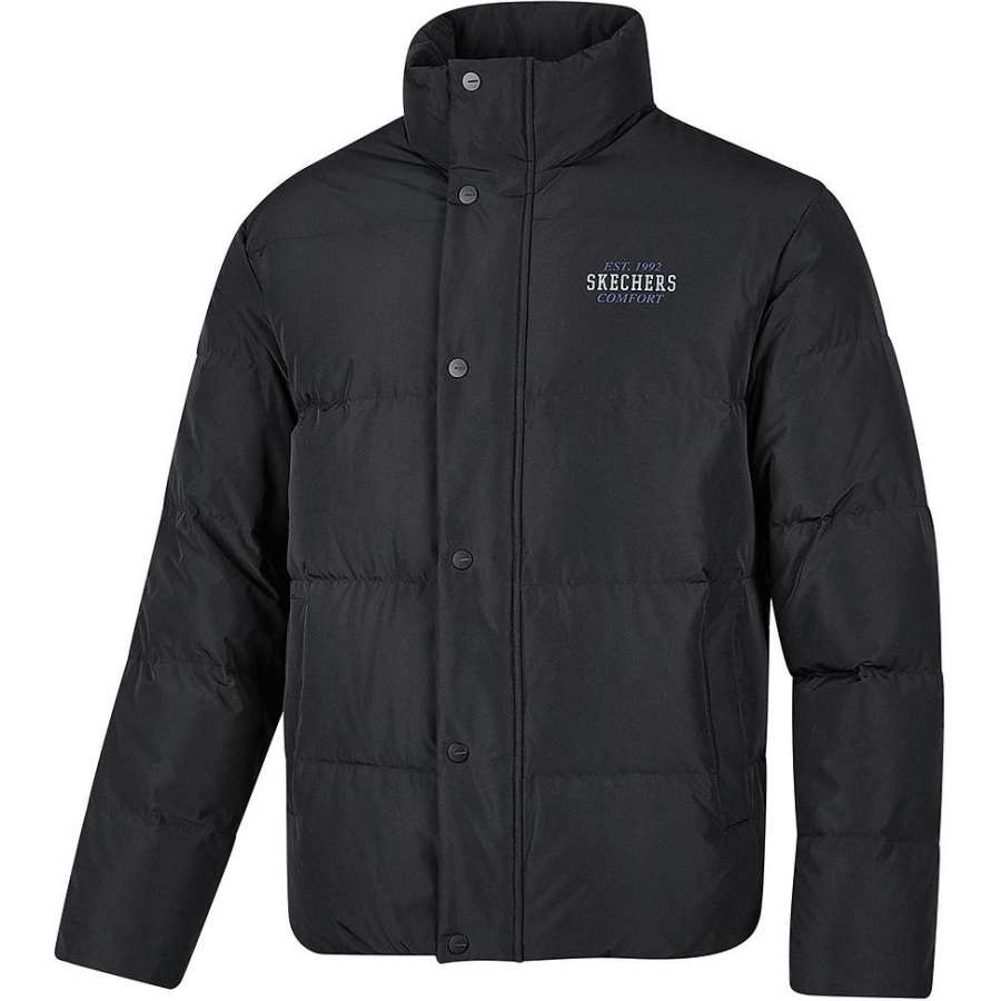 Skechers Sports League Collection Down Jacket Unisex Carbon Black