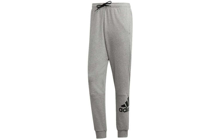 Adidas Adidas Knitted Sweatpants Men's Light Gray Moderate Cuffed Pants