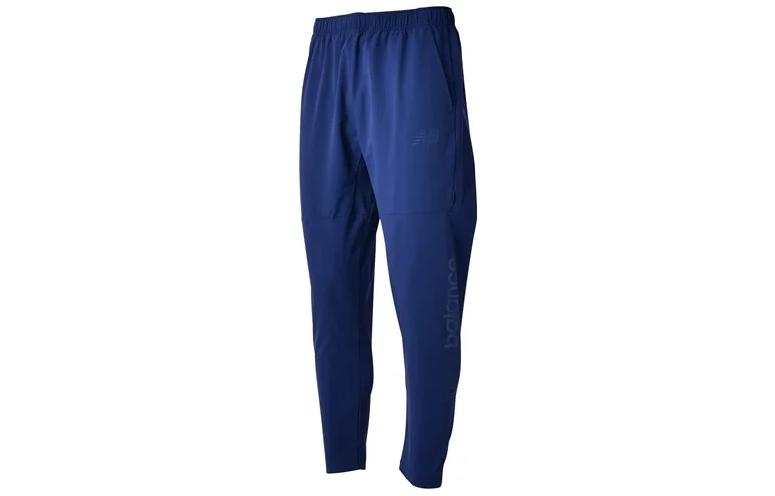 New Balance New Balance Knitted Sweatpants Men's Blue Moderate Straight Fit Pants
