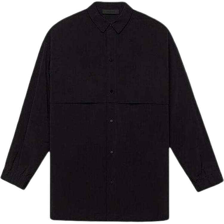 Fear Of God Essentials Fall24 BACK To SCHOOL Military Nylon Overshirt Jackets & Coats Men's Obsidian Black/BLACK