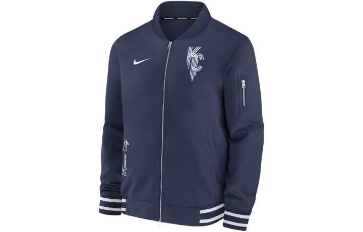 Nike Nike Kansas City Royals Authentic Collection City Connect Game Time Men's Nike Mlb Full-Zip Bomber Jacket