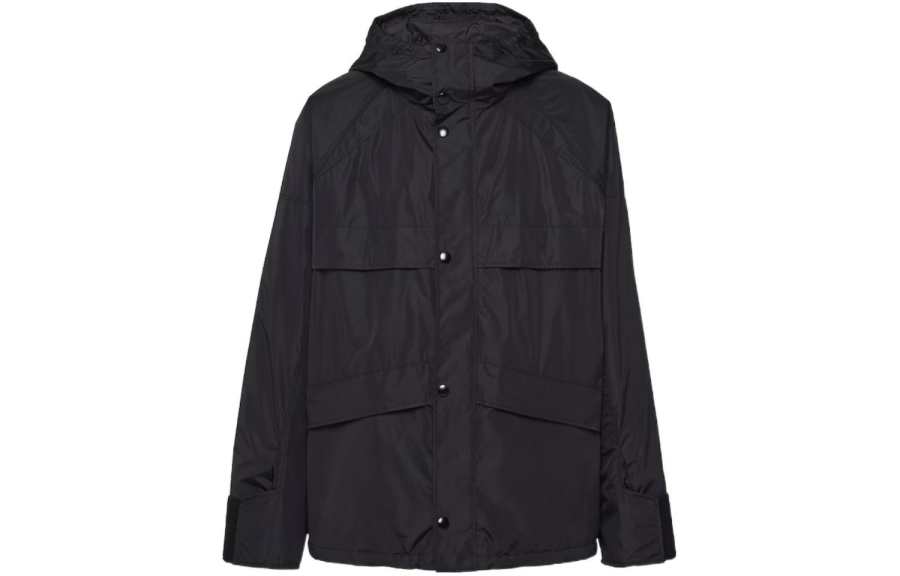PRADA Prada triangle-logo hooded jacket