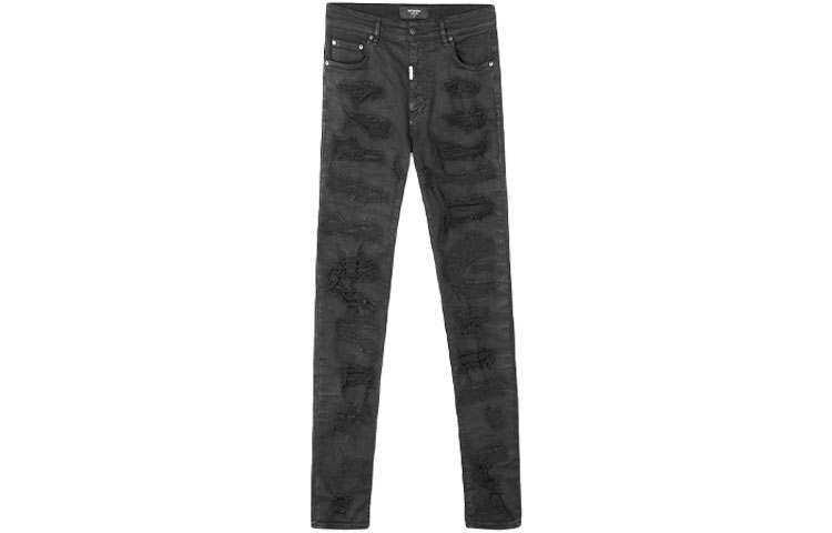 REPRESENT REPRESENT Jeans Men's Black Moderate Ripped Pants