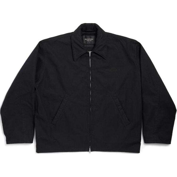 Balenciaga Bb Garderobe Embroidered Zipped Jacket