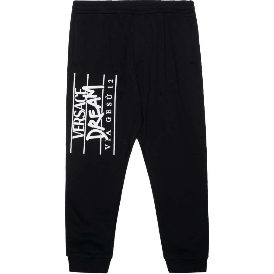 VERSACE VERSACE Logo Printed High Waist Track Pants
