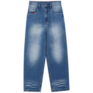 MIND ERROR Jeans Unisex Moderate Straight Fit Pants