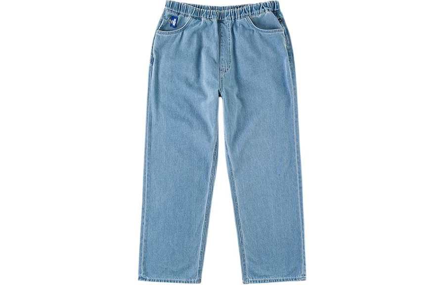 Lee Lee Jeans Unisex Light Blue Thin Straight Fit Pants