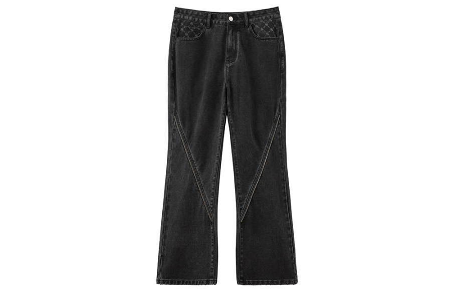 SPRAYGROUND Jeans Unisex Dark Gray Moderate Straight Fit Pants