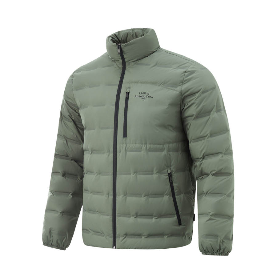 Li-Ning Li Ning Hot Pots Down Collection Down Jacket Men's Snail Smoky Green