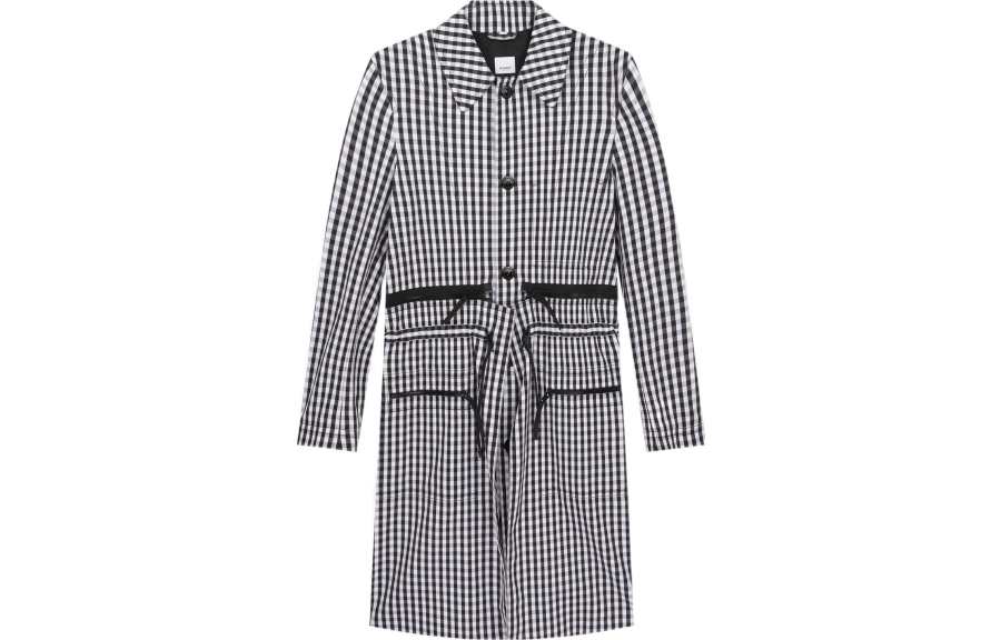 Burberry Trench Coat Men's Black White