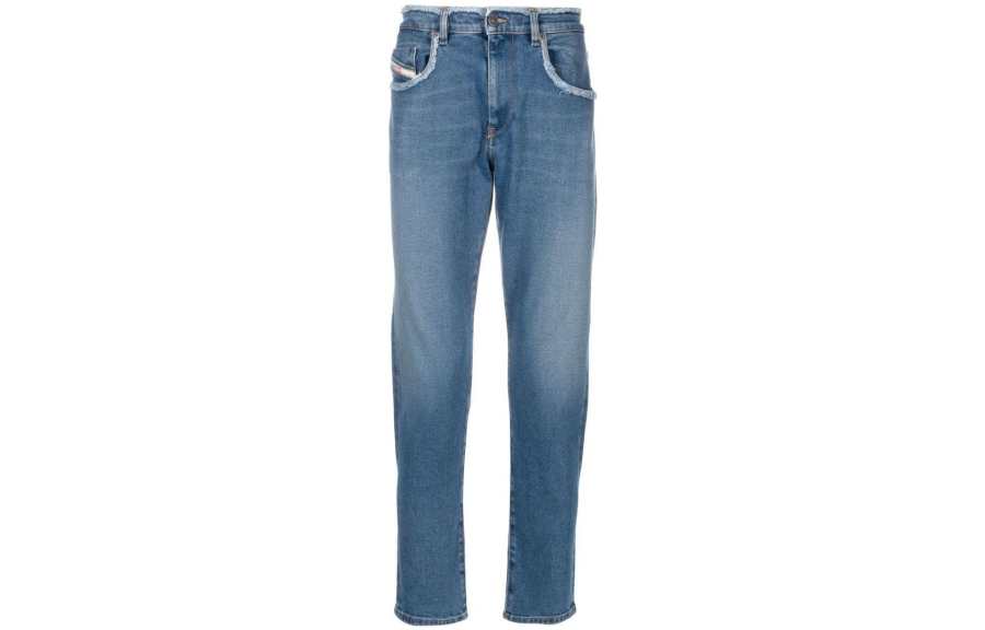 DIESEL Jeans Men's Blue Moderate Straight Fit Pants
