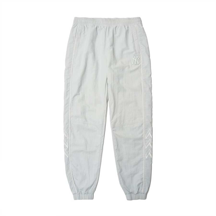 MLB MLB Base Logo Knitted Sweatpants Unisex Gray Moderate Cuffed Pants