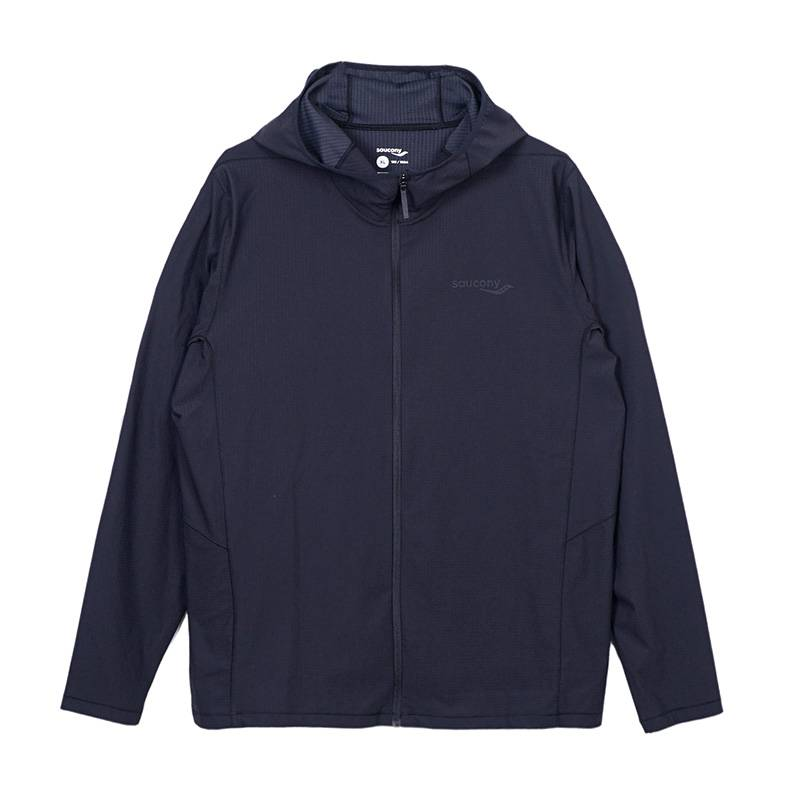 Saucony Jackets Men's Jet Black Hooded Moderate Other
