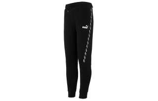 PUMA Power Tape Knitted Sweatpants Men's Black Moderate Cuffed Pants