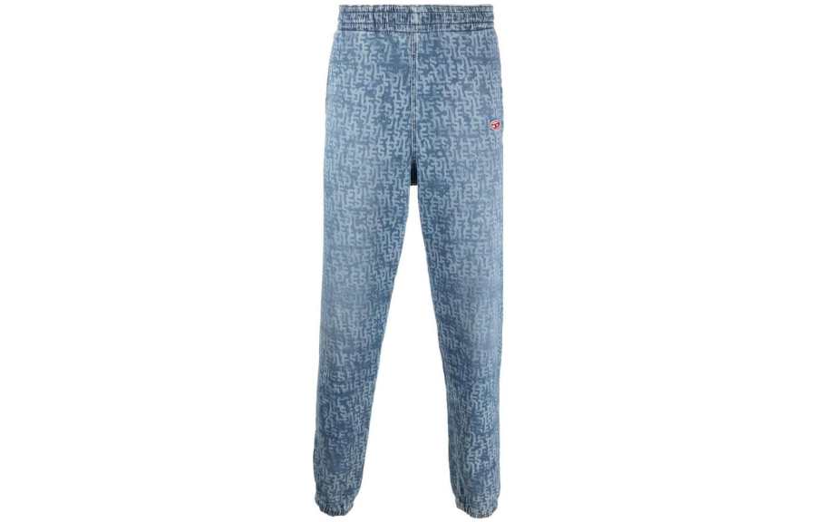 DIESEL Jeans Men's Blue Moderate Straight Fit Pants
