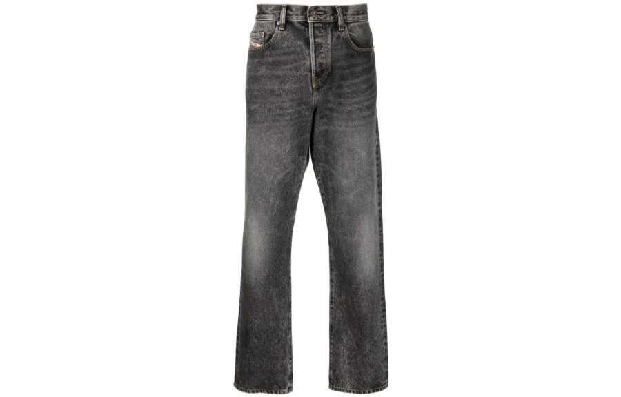 DIESEL Jeans Men's Black Moderate Straight Fit Pants