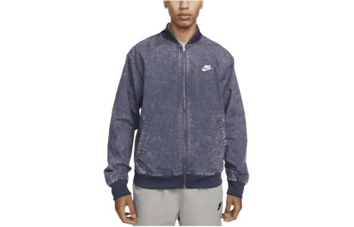 Nike Nike Jackets Men's Blue Baseball Collar Moderate Pilot