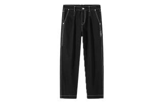 Lilbetter Jeans Men's Black Moderate Straight Fit Pants