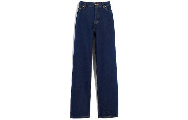 COACH COACH Jeans Men's Blue Moderate Straight Fit Pants