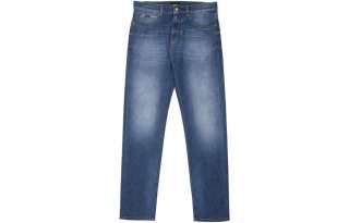 Zzegna Jeans Men's Dark Blue Moderate Straight Fit Pants