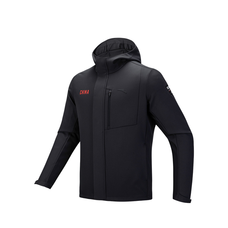 Anta Variety Training Collection Letter Zippers Hooded Comfortable And Breathable Versatile Fleece Lined Thermal