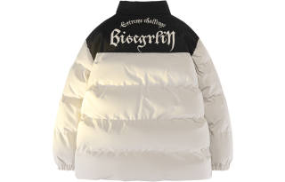BISEGRLIN Puffer Jackets Unisex Stand Collar Thickened Padded Puffer Jacket