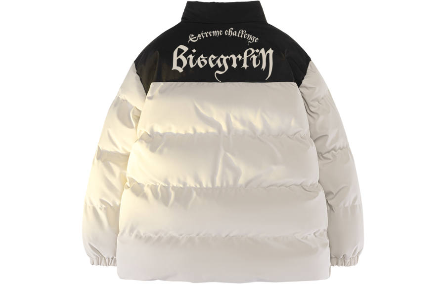 BISEGRLIN BISEGRLIN Puffer Jackets Unisex Stand Collar Thickened Padded Puffer Jacket