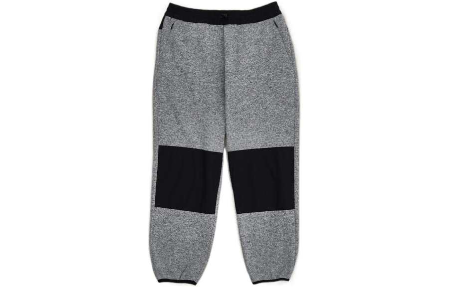 New Balance New Balance Knitted Sweatpants Men's Black Gray Color Moderate Cuffed Pants