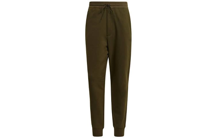 Y-3 Y 3 Knitted Sweatpants Men's Army Green Moderate Cuffed Pants