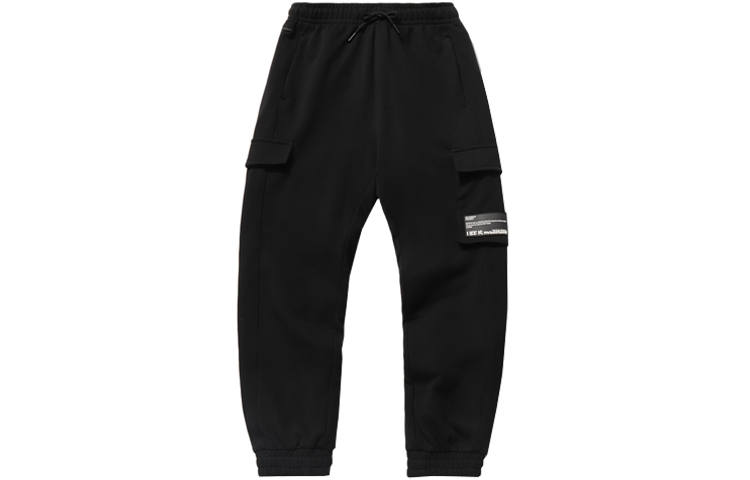Li-Ning Li Ning Sports Fashion Collection Knitted Sweatpants Men's Black Moderate Straight Fit Pants